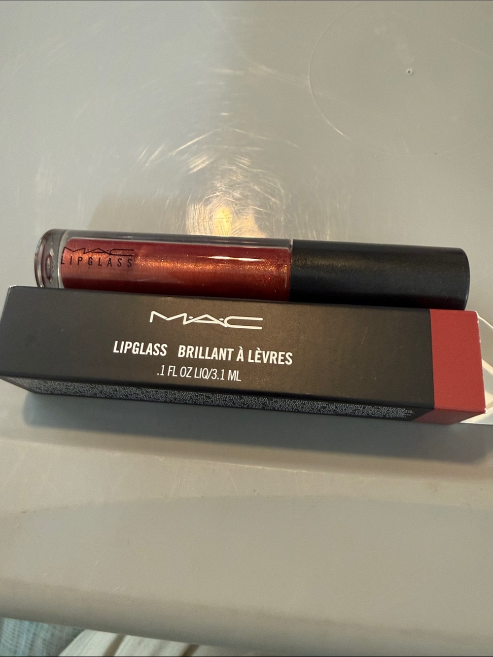 MAC Cosmetics Lipglass Gloss in Shimmering Copper